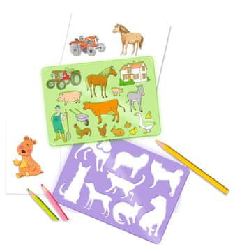 Ursus Risalne šablone 26.8x18.9x0.2cm živali 6/1