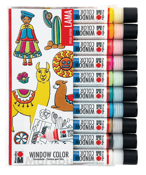 Komplet barv za okno Lama 10x25ml