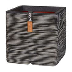 Vidaxl Cvetlični lonec Nature Rib kvadraten 50x50 cm antraciten