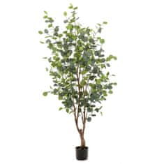 Vidaxl Umetni evkaliptus v loncu 140 cm