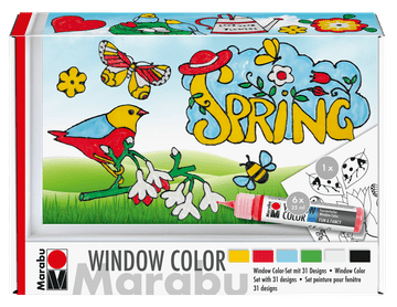 Komplet barv za okno Pomladni čas 6x25ml