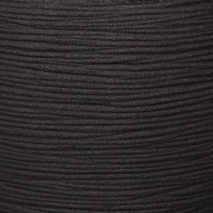 Vidaxl Vaza Nature Rib zožena 42x38 cm črna
