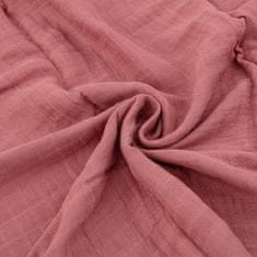 Petite&Mars PETITE&amp;MARS Bambusova muslinska odeja 2 kosa Misty Rose Rainbow 2v1, 120 x 120 cm