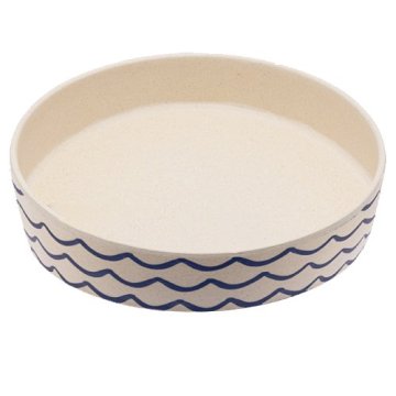 Skleda za mačke, BecoBowl - Bamboo-ocean-waves