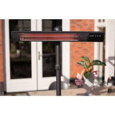 Vidaxl Stoječi grelnik Royal Diamond Dark rožnato zlat 2500 W črn