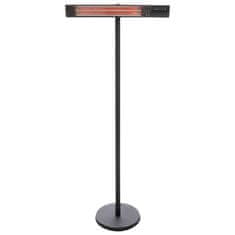 Vidaxl Stoječi grelnik Royal Diamond Dark rožnato zlat 2500 W črn