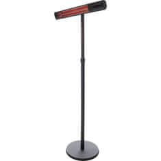 Vidaxl Stoječi grelnik Royal Diamond Dark rožnato zlat 2500 W črn