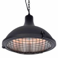 Vidaxl Viseči grelnik Indus II 2100 W halogenski črn