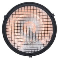 Vidaxl Viseči grelnik Indus II 2100 W halogenski črn