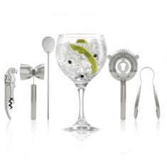 PULLTEX 5-delni set za koktajl-cocktail Cin&Tonic, Spritz / inox