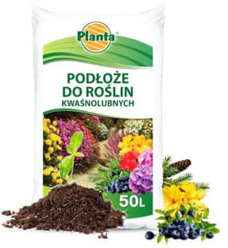 Planta Substrat zemlje za rastline, ki ljubijo kisline, 50 l
