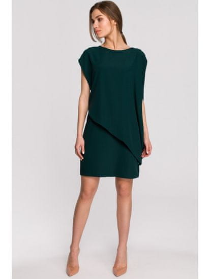 Style Stylove Ženska mini obleka Ishilla S262 zelena