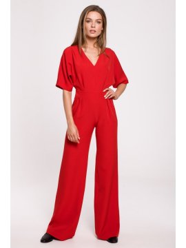 Style Stylove Ženski kombinezon Prylott S285 rdeča