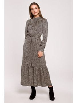 Style Stylove Ženska maxi obleka Helairawd S290 siva