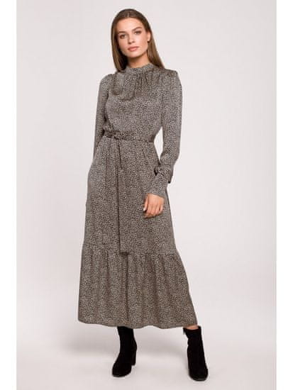 Style Stylove Ženska maxi obleka Helairawd S290 siva