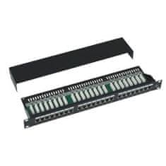 STP patchpanel, Cat.5e, 24 priključkov