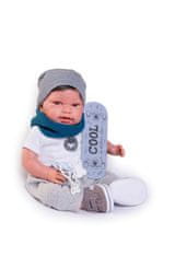 Antonio Juan 33235 PIPO HAIR - realistična dojenčkova lutka z mehkim tekstilnim telesom - 42 cm