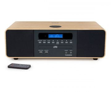 Thomson Thomson MIC202IBT mikro stereo z Bluetoothom in induktivnim polnilnikom telefona, FM radio z RDS-om, predvajanje CD-jev/MP3-jev