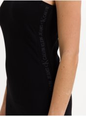Calvin Klein Ženska Logo Trim Obleka Črna S