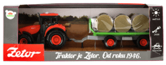 Teddies Traktor Zetor z vleko in balami