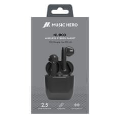 SBS Nubox Music Hero brezžične slušalke, črne