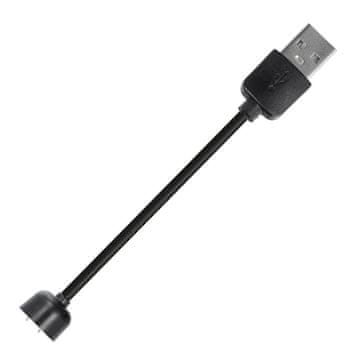 OEM USB-A kabel za polnjenje XIAOMI Mi Band 5 / Mi Band 6, 0,15 m, črn