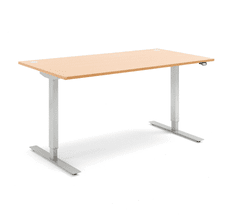 AJProsigma Flexus ravna miza, elektična: 1600 x 800 mm, bukov laminat