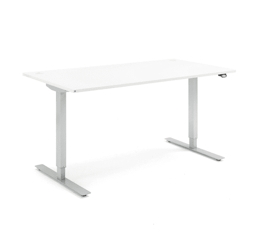 AJProsigma Flexus ravna miza, elektična: 1600 x 800 mm, beli laminat