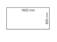 AJProsigma Flexus ravna miza, elektična: 1600 x 800 mm, beli laminat