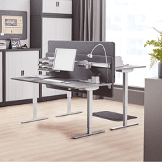 AJProsigma Flexus ravna miza, elektična: 1600 x 800 mm, sivi laminat