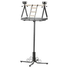 Vidaxl Strong Igralo za papige Livia de Luxe silverstone sivo 57x52x134 cm