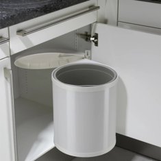 Vidaxl Koš za smeti za omaro Compact-Box vel. M 15 L bel