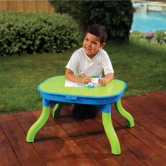 Greatstore Otroška miza za pesek in vodo 3 v 1 67,5x52x38 cm polipropilen