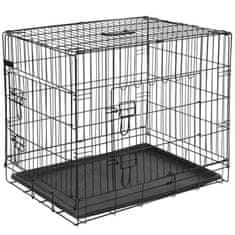 shumee @Pet Pasji boks kovinski 50,8x30,5x35,5 črne barve