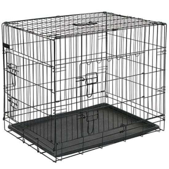 shumee @Pet Pasji boks kovinski 50,8x30,5x35,5 črne barve