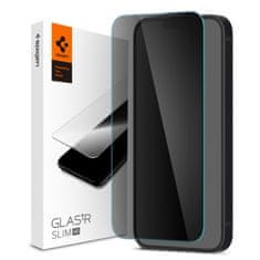 Spigen Slim HD zaščitno steklo za iPhone 16e/14/13/13 Pro, črn (AGL03392)