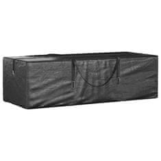 shumee vidaXL Torba za shranjevanje božičnega drevesa črna 135x40x55 cm