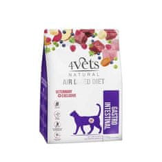 4VETS AIR DRIED NATURAL VETERINARY EXCLUSIVE GASTRO INTESTINAL 1kg suha hrana za mačke z boleznimi prebavnega trakta