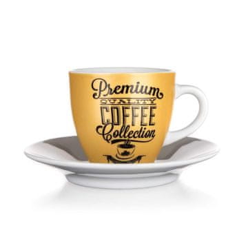 Banquet Skodelica in krožnik PREMIUM COFFEE 90 ml, komplet 8 kosov