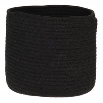 shumee Bombažna prevleka za cvetlični lonček, črna, 20 cm