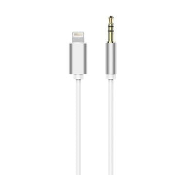 OEM AUX-kabel Lightning (moški) na 3,5-mm priključek (moški), bel