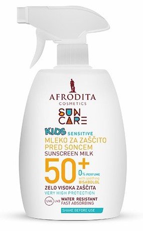 Kozmetika Afrodita Sun Care Kids mleko za zaščito pred soncem, F50, 200 ml