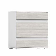 eoshop Komoda Osileh 4S, Hrast kathult / bel