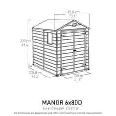 KETER Vrtna hiška MANOR 6X8DD, bež