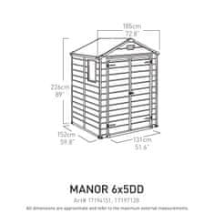 KETER Vrtna hiška MANOR 6x5DD, bež