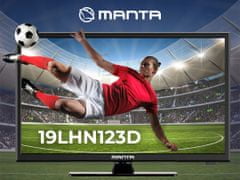 Manta 19LHN123D HD LED televizor, 48 cm, HDMI, USB, Hotel Mode