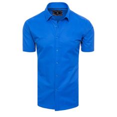 Dstreet Moška majica s kratkimi rokavi OVE cornflower blue kx0990 M