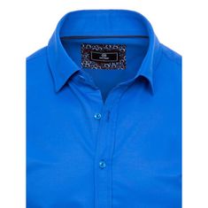 Dstreet Moška majica s kratkimi rokavi OVE cornflower blue kx0990 M