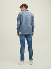 Jack&Jones Moška srajca JJESHERIDAN Slim Fit 12138115 Medium Blue Denim (Velikost M)