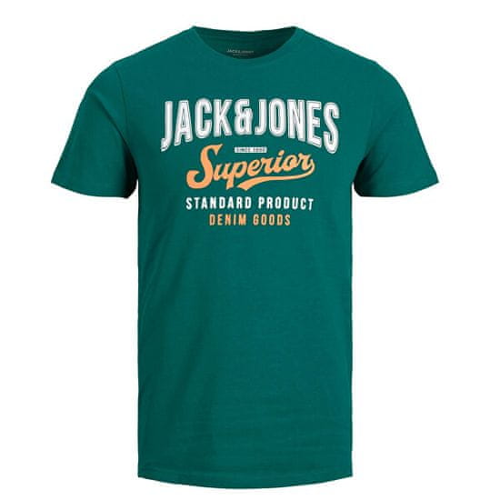 Jack&Jones Moška majica s kratkimi rokavi JJELOGO Regular Fit 12220500 Storm